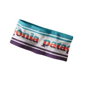 ISO Patagonia striped lined knit headband